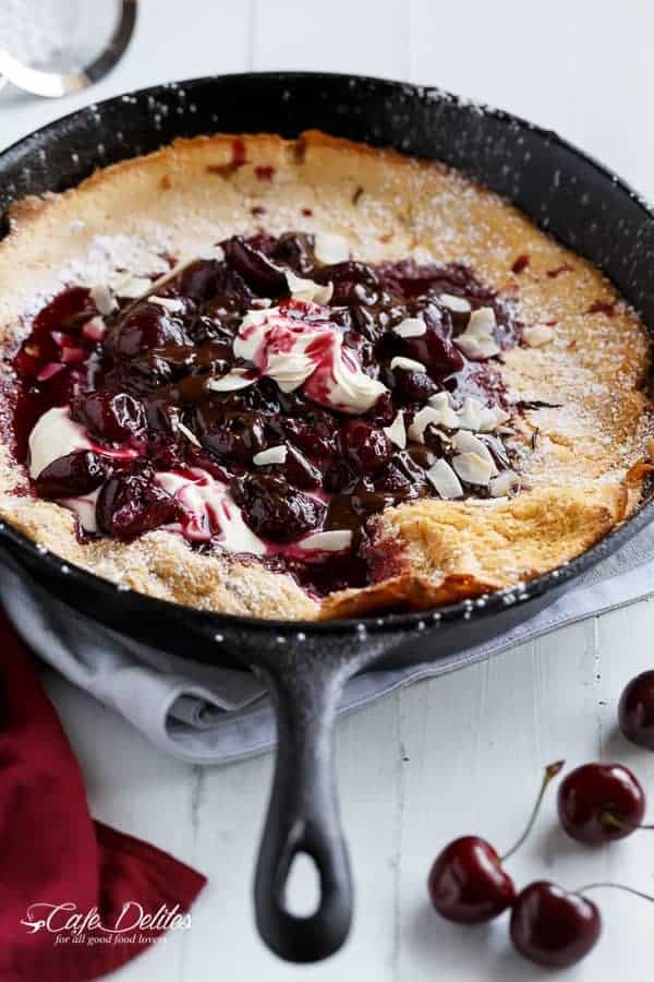 Chocolate Cherry Browned Butter Dutch Baby: A Dessert Revelation